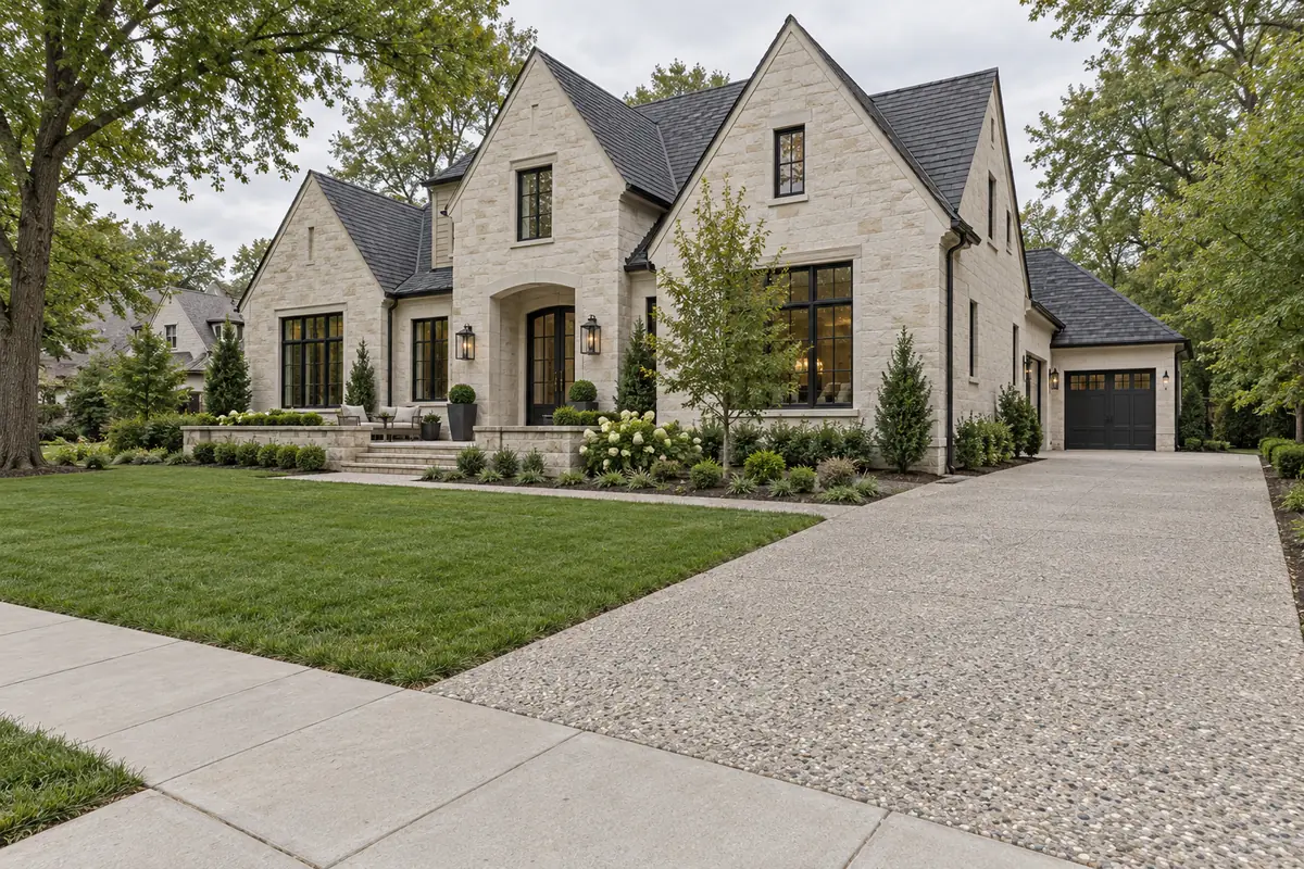 Illustrative Tennessee-style home and exterior surfaces